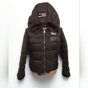 Down Puffer Coat S Deer Women's Size S